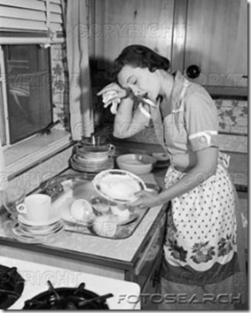 1950s-tired-exhausted-woman-housewife-sink-full-of-dirty-dishes-~-h2867