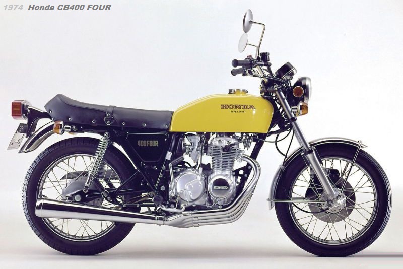 1974 Classic Honda Dream CB400 FOUR Yellow