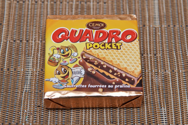 Quadro Pocket Cémoi - Gaufrette - Cémoi - Cali Cémoi - Calou Cémoi - Dessert - Biscuit - Praliné - Quadro - Chocolat - Chocolate - Hazelnut - Noisette