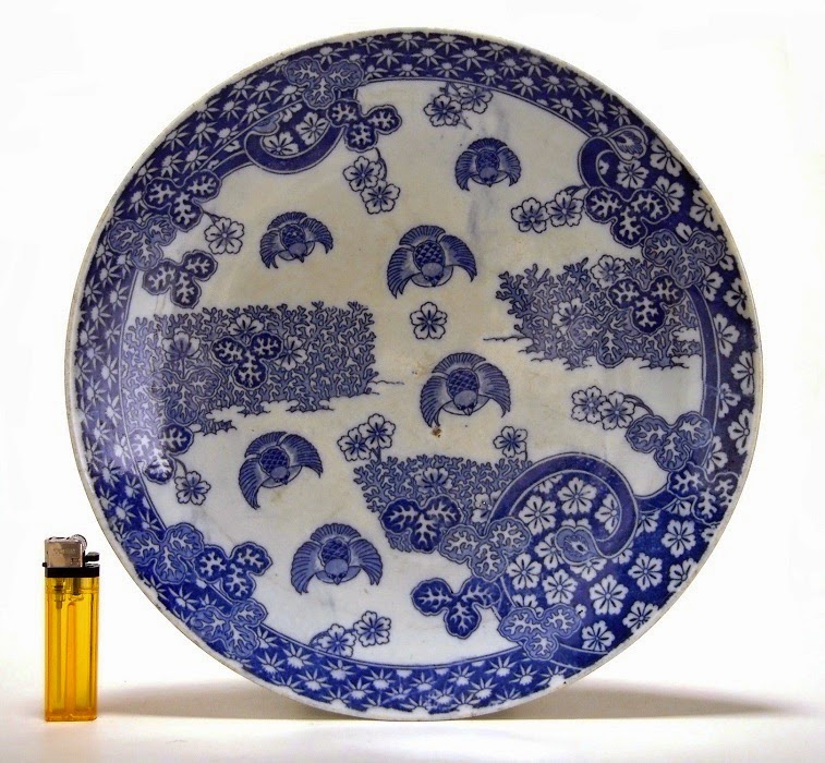 PATINA ANTIK JAPANESE BLUE AND WHITE ARITA IMARI CHARGER