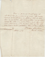 James D. Fox letter of reference by William Struthers