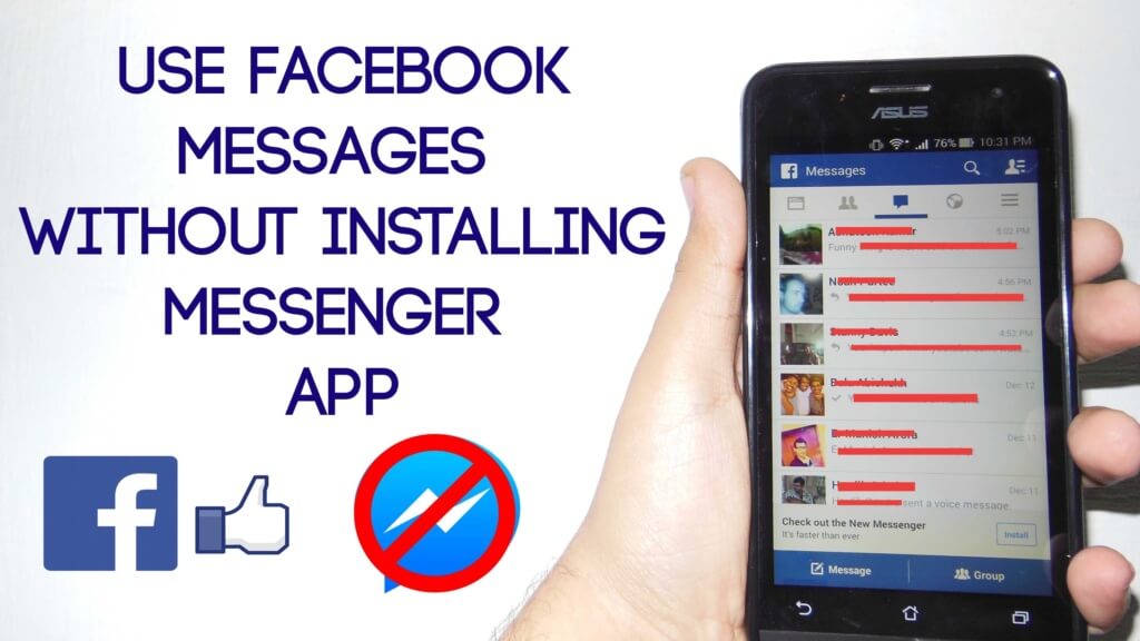 How To Send Messages In Facebook App Without Messenger