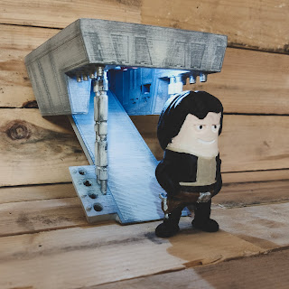 Han Solo 3D printed diorama