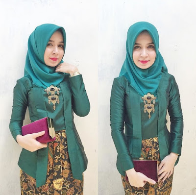 tutorial model hijab kebaya kutu baru terbaru
