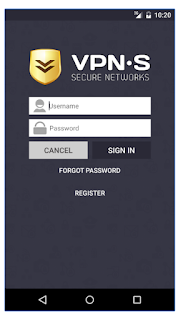 masukan Username dan Password di Secure VPN