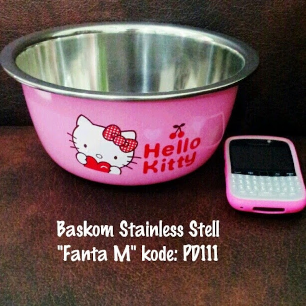 Supplier Baskom Stainless Stell Hello Kitty Murah Grosir Ecer