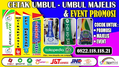 Tempat Sablon Umbul-umbul Majelis & Promosi di Jampang Kulon, Sukabumi
