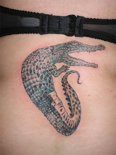 crocodile tattoo for body