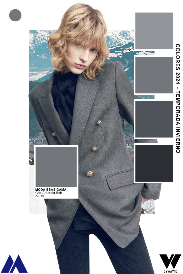 colores grises invierno 2024 moda mujer invierno 2024 abrigos
