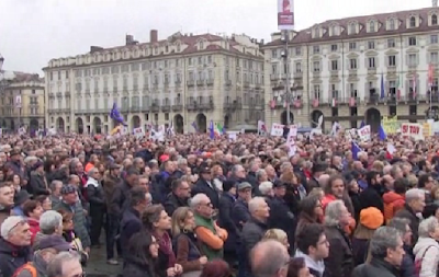 Si Tav: 30mila in Piazza Castello a Torino