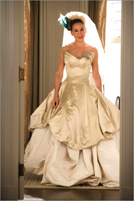 vivienne westwood wedding dress worn by carrie bradshaw of sex and the city