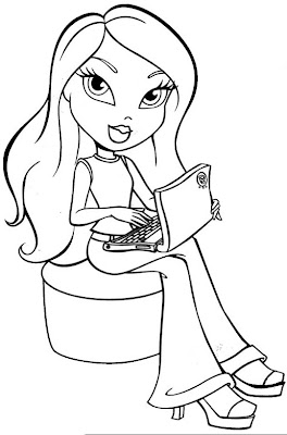 Bratz Coloring Pages on Bratz Coloring Pages  Coloring Page Of Bratz