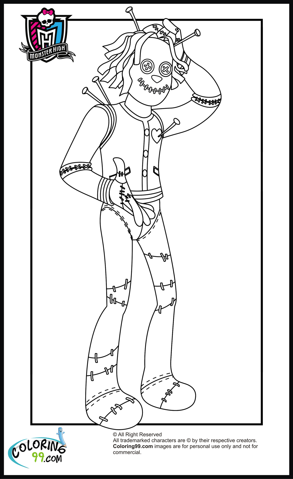 Download Monster High Boys Coloring Pages | Minister Coloring