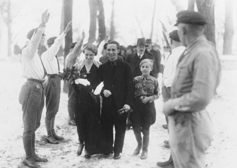 Ultimate Collection Of Rare Historical Photos. A Big Piece Of History (200 Pictures) - Joseph Goebbels on his wedding day