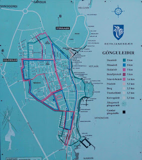 Walking routes around Keflavik