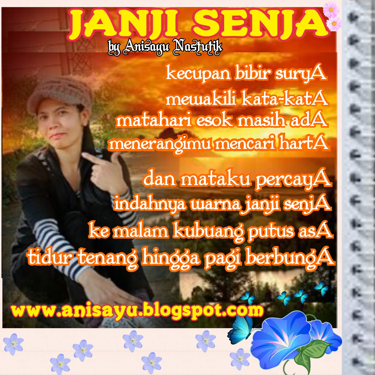  PUISI CINTA BY ANISAYU Janji Senja 