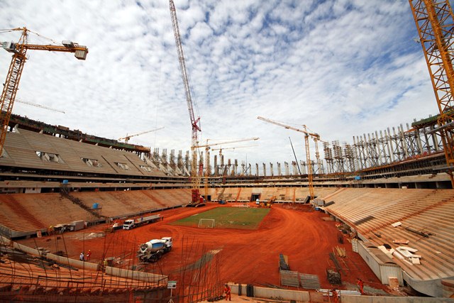 Estádio Nacional de Brasília, junho de 2012. Foto: Glauber Queiroz/ME