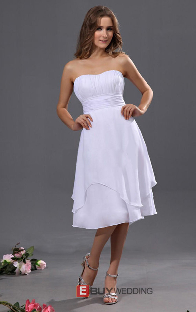 Affordable Chiffon Short Wedding Dresses