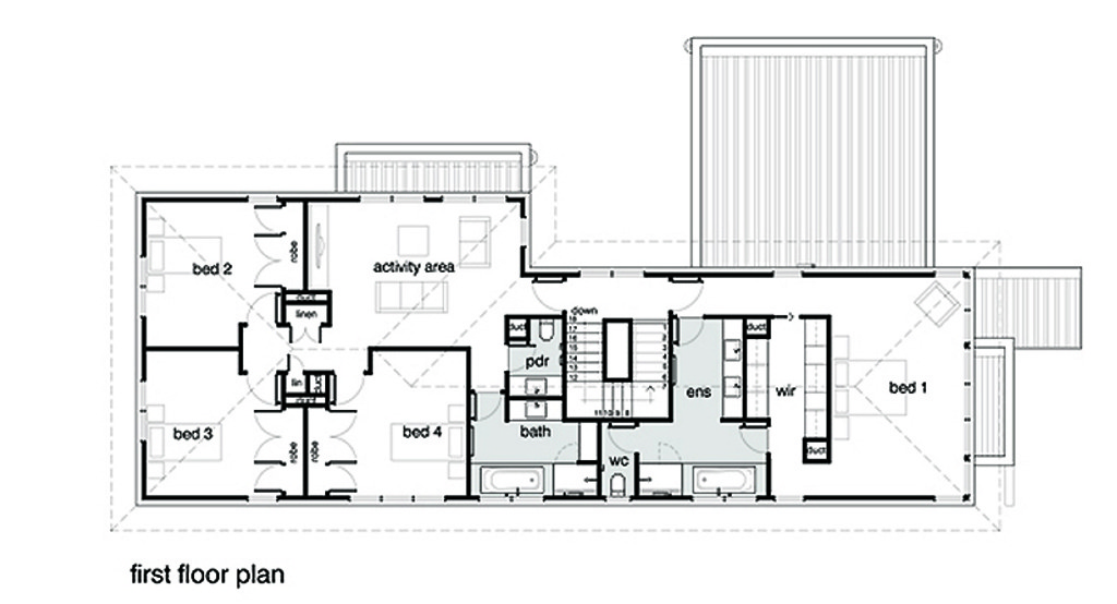 Desain Denah Rumah Ala Amerika Minimalis