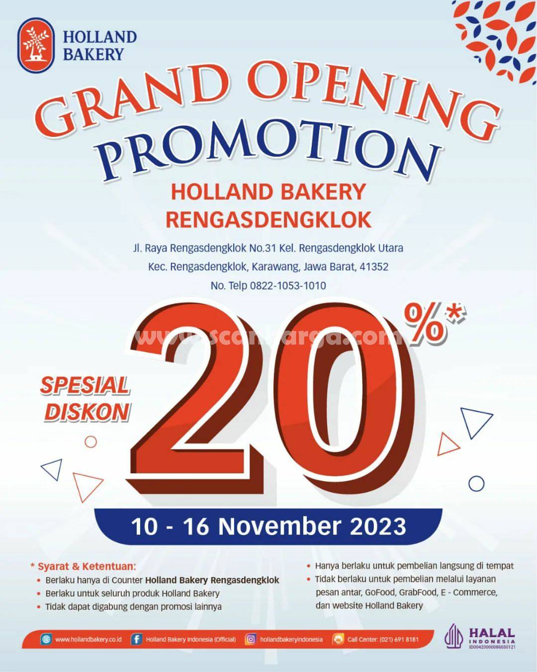 Promo Holland Bakery Rengasdengklok Grand Opening