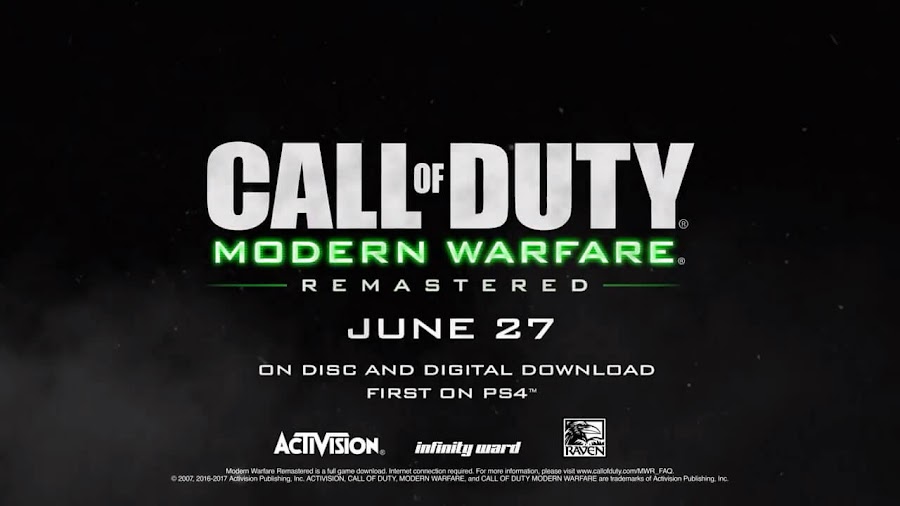 call of duty modern warfare remastered