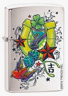 zippo, lucky, luck, tattoo, would, have, clover