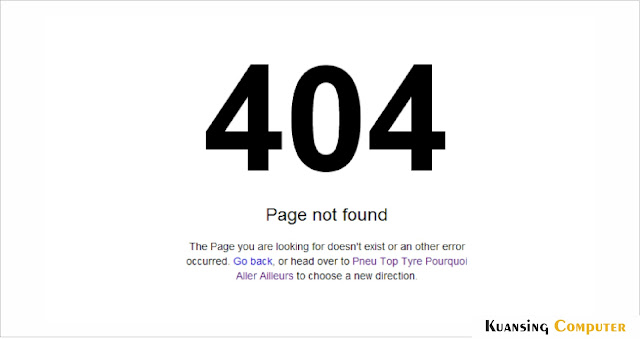 Cara Membuat Pesan Halaman Error 404 di Blogger