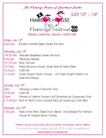 Harbor House 2012 Flamingo Festival Schedule, Southwest Harbor, Maine