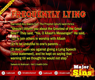 MAJOR SIN. 30.2. FREQUENTLY LYING