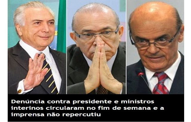 Pagamentos da Odebrecht a Temer, Serra e Padilha desmoralizam impeachment