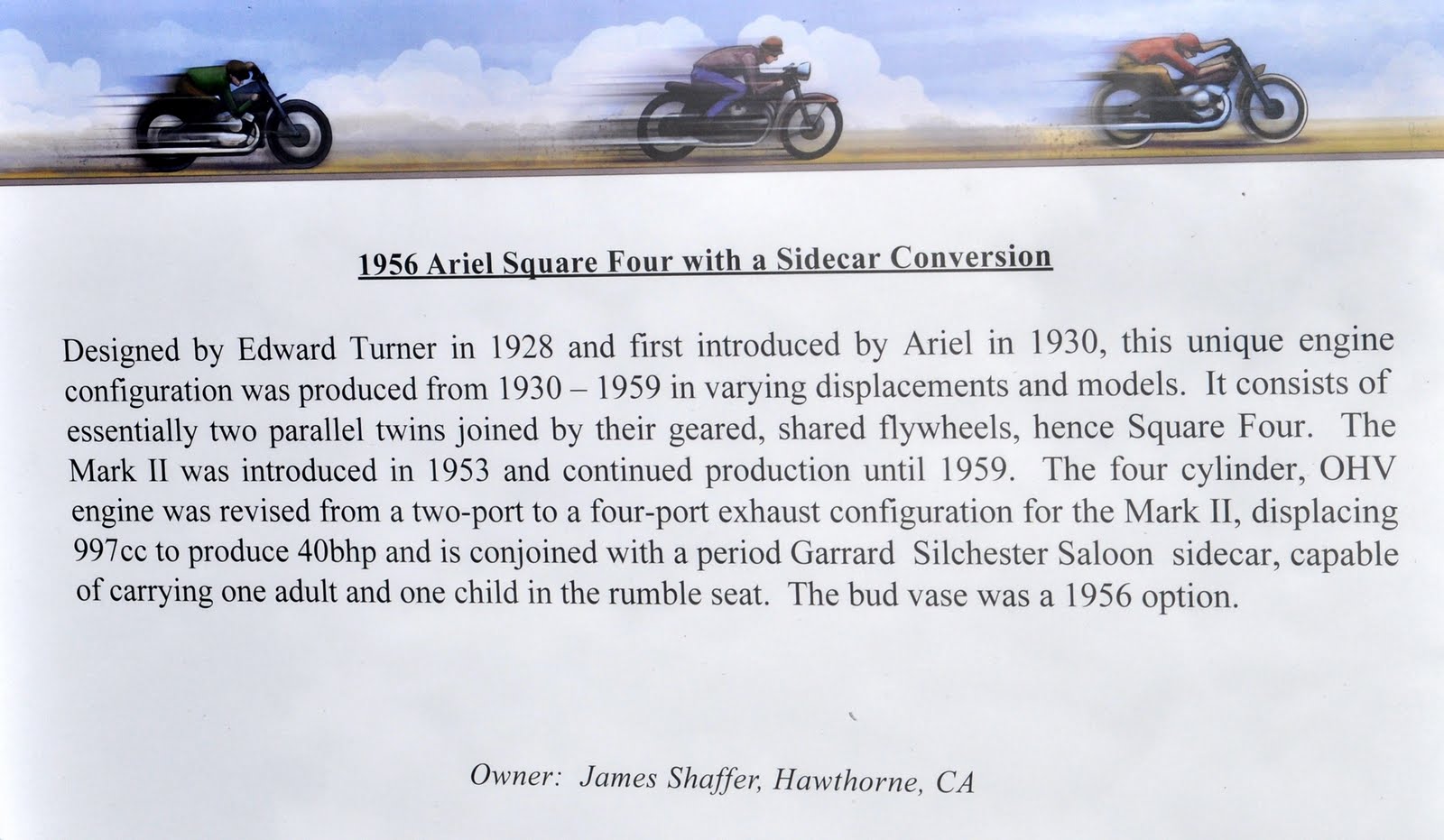 Vintage Motorcycles At The LaJolla Motor Car Classic Concours De