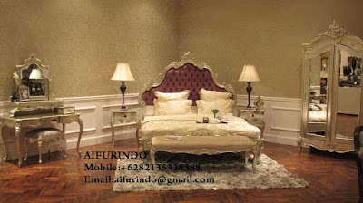 Indonesia Furniture Exporter,Classic bedroom Furniture,French Provincial bedroom Furniture Indonesia code A102