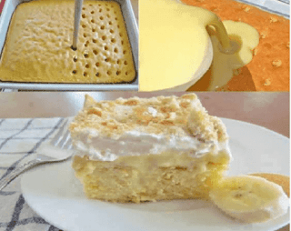 BANANA PUDDING POKE CAKE