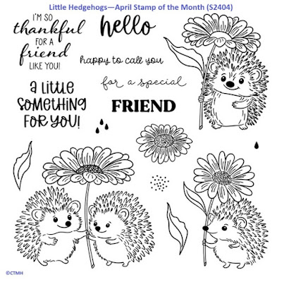Little Hedgehogs—April Stamp of the Month (S2404)
