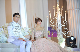 pelamin cantik amyra rosli dan amar baharin