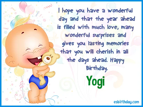 Yogi Happy birthday