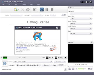 Download Xilisoft DVD to MP4 Converter v7.4.0 Full Serial