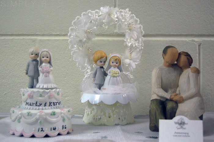 6 mom dad's wedding cake topper 7 the Willow Tree anniversary figurine 