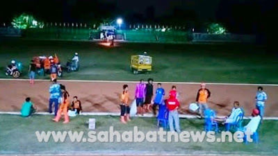 Usai Pembukaan Porda, Pasukan Oranye Pinrang Bersihkan Stadion