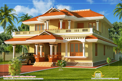 Kerala Style Traditional House - 261 Square meter (2808 Sq. Ft)- January 2012