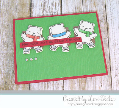 Beary and Bright card-designed by Lori Tecler/Inking Aloud-stamps and dies from Lawn Fawn