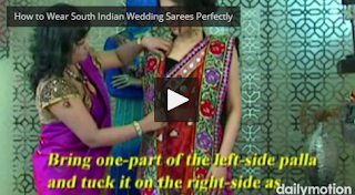 How to wear saree in south indian style