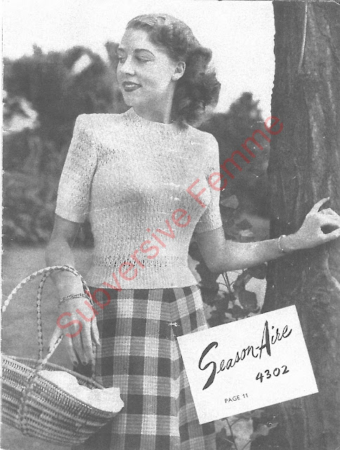 The Vintage Pattern Files: Free 1950's Knitting Patterns - Twin-Prufe Series No.144