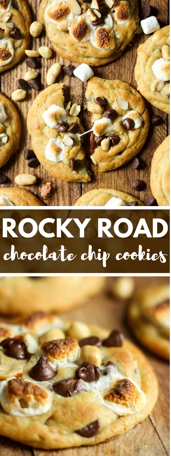 ROCKY ROAD COOKIES #dessert #chocolate