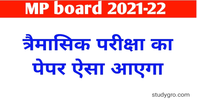 MP board Trimasik Pariksha Paper 2021-22 PDF download | क्लास 9th 10th 11th 12th त्रैमासिक परीक्षा का पेपर download, All subject trimasik paper