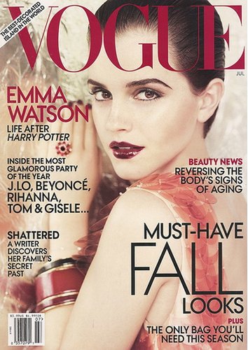 emma watson vogue july 2011 cover. Emma Watson covers the July