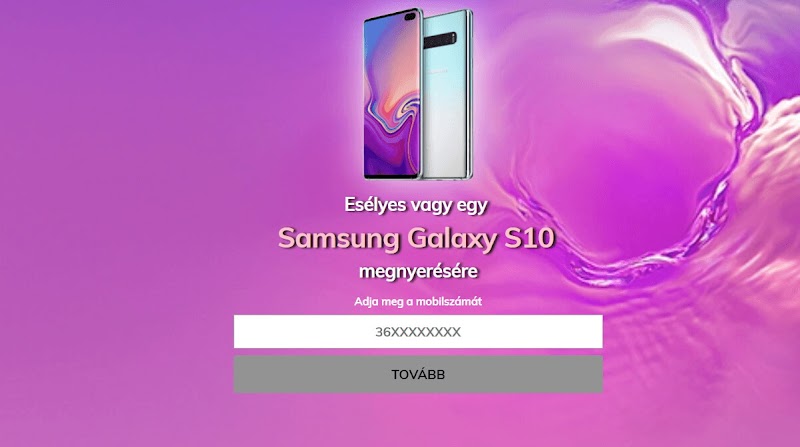 Esélyes vagy egy Samsung Galaxy S10 megnyerésére