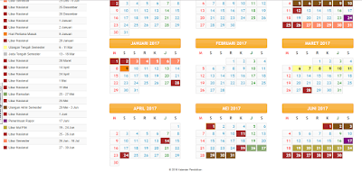 Kalender Pendidikan Tahun 2017