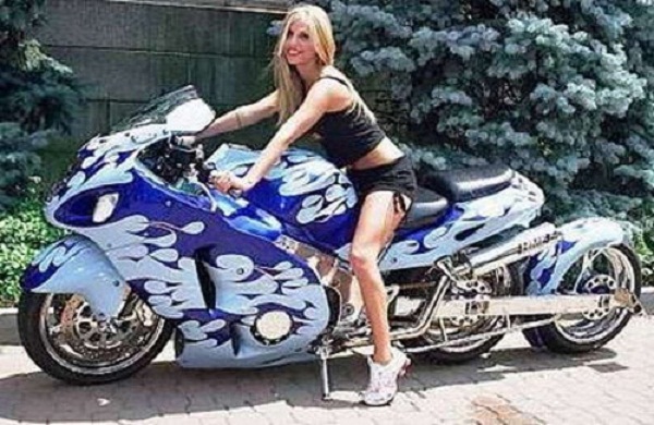 Kawasaki Hayabusa Modified  Super moto andy girls