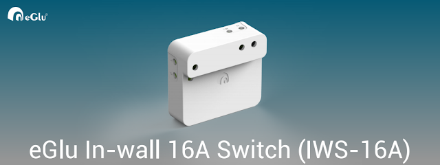 eGlu In-wall Switch 16Amps